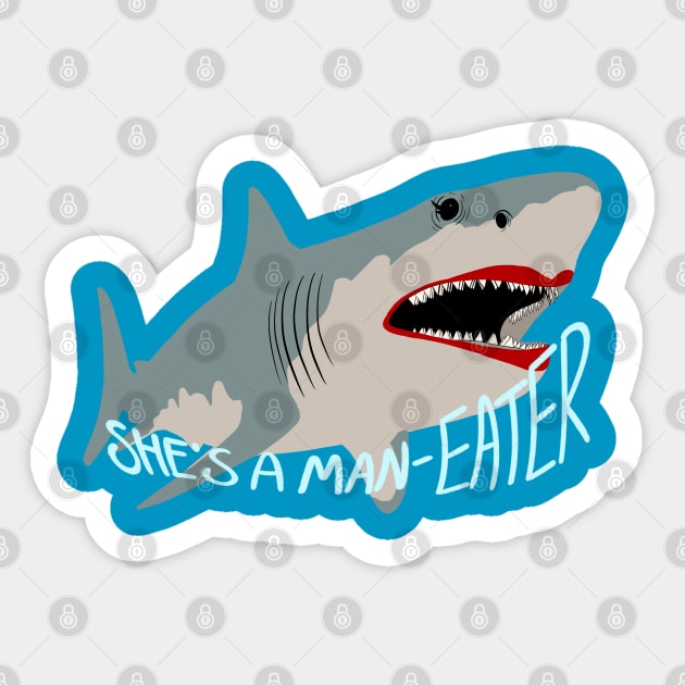 Shark Sticker by Illustraven's Designs